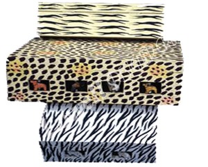 Handmade Wooden Rectangle <b>Box</b> Animal Print Design Tabletop Decoration Craft Gift Storage Case - Product Image 3