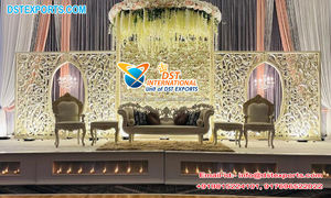 Eminent Wedding Stage <b>Decor</b> Backdrop Frames Western Wedding Reception Stage Backdrop Wedding Event <b>Engagement</b> Stage <b>Decor</b> - Product Image 4