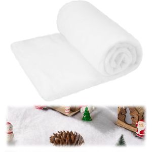 Rotolo di Neve Artificiale per Natale 3x8 Piedi, 1 Pezzo, Morbido e Spesso, Bianco, per Decorazioni Natalizie - Product Image 1