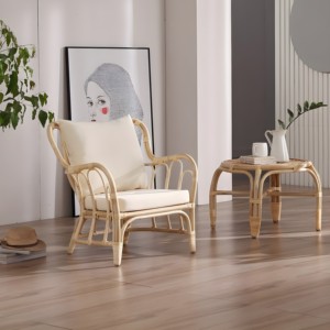 Silla de salón de mimbre natural hecha a mano, sofá individual, sillas para exteriores, mobiliario hecho en Vietnam - Product Image 6