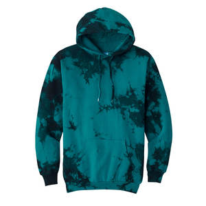 Sudadera con capucha informal con logotipo personalizado para hombre, fabricada en Pakistán, sudaderas con capucha teñidas con efecto tie-dye, color personalizado. - Product Image 1
