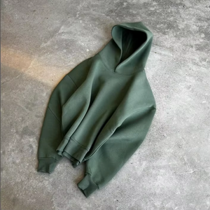 Wholesale Blank <b>Plain</b> <b>Men</b> Hoodies <b>Black</b> Oversized Pullover Unisex Custom Logo Fleece <b>Sweatshirt</b> Private Label Bulk Size Fit - Product Image 5