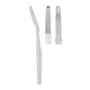Grattoir osseux pour implant dentaire, instrument de chirurgie osseuse pour greffe, instrument de récolte osseuse, pont osseux droit, manuel, en acier inoxydable - Product Image 1