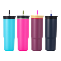 Nuevo Vaso Térmico Popular para Auto, Taza de Regalo de Acero Inoxidable con Doble Pared Aislada al Vacío, Libre de BPA, con Impresión Personalizada, 40 oz