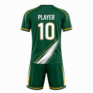 Conjunto de Uniforme de Fútbol de Alta Calidad para Hombre, Camisetas y Pantalones Cortos Personalizados para Equipo, Tela Resistente con Ajuste Cómodo para Entrenamiento y Partido - Product Image 3