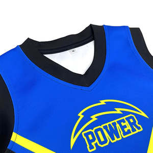 Uniformes de cheerleading sexy et personnalisés, imprimés par sublimation, jupe 100% polyester - Product Image 2