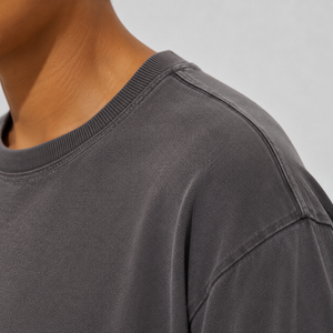 Camiseta de Manga Larga para Mujer, Cuello Redondo, Corte Holgado, Color Sólido, Algodón Jersey, Ecológica, Top de Verano - Product Image 6