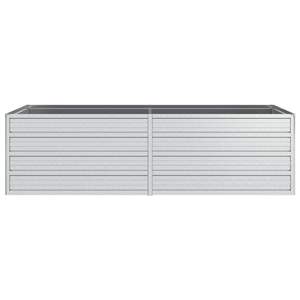 Lit surélevé de jardin en acier galvanisé argenté 63 \ "x31.5 \" x17.7 \ "Ensemble d'extérieur élégant - Product Image 4