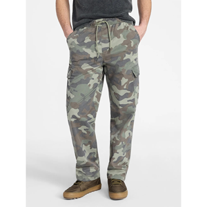 Pantalones Cargo de Lona para Hombre de Alta Calidad 2026, Cintura Elástica, Talla Grande Personalizada, Impermeables, Transpirables, con Estampado de Camuflaje - Product Image 1