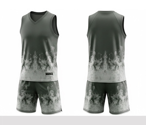Conjunto de Baloncesto Sublimado, Personalizado, de Secado Rápido, Transpirable, Jersey y Pantalones Cortos de Poliéster, Ropa Deportiva para Hombres, Mujeres y Jóvenes - Product Image 2