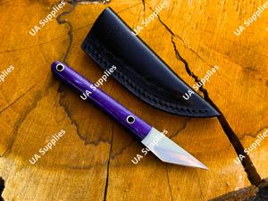 Cuchillo Utilitario Estilo Kiridashi para Transporte Legal, UA Supplies, Mango de Madera, Cuchilla de Acero Inoxidable de 2 Pulgadas, Mini Cuchillo de Alta Calidad con Corte Afilado - Product Image 4