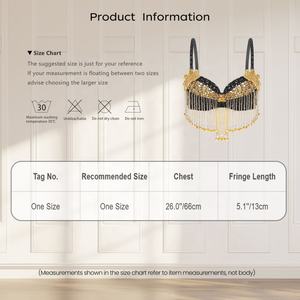 Hauts de danse du ventre pour femmes avec paillettes scintillantes, soutien-gorge à armatures pour soirée à thème, spectacle de danse du ventre, cours de danse du ventre, compétition - Product Image 6