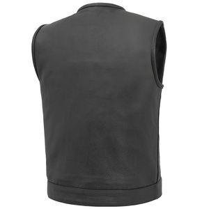 Chaleco de Motociclista de Cuero Genuino Hecho a Medida, Duradero y Transpirable, Ropa Exterior para Hombre, Servicio OEM - Product Image 4