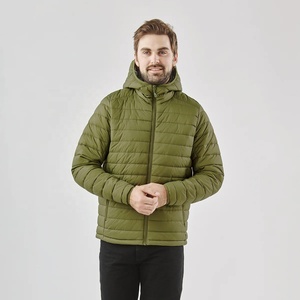 Veste matelassée à capuche pour homme, coupe régulière, coupe-vent, fermeture éclair, manteau décontracté d'extérieur, toile 6XL, nylon/coton, rembourrage en coton - Product Image 5
