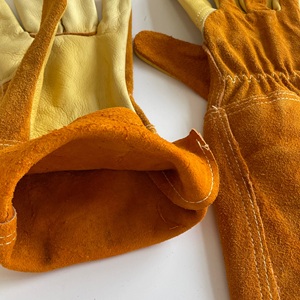 Guantes de Soldadura de Arco de Argón al por Mayor, Guantes de Soldadura TIG de Piel de Vacuno Resistentes a Altas Temperaturas para Soldadores, Guantes de Trabajo de Seguridad Ignífugos - Product Image 4