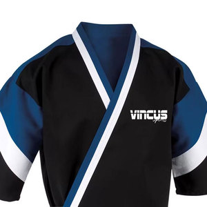 Kimono de Jiu Jitsu al por mayor con logotipo personalizado, 100% algodón, transpirable, para práctica de artes marciales, camisa de karate para hombre - Product Image 2