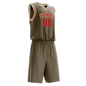 New Custom 100% Cotton Winter Basketball Uniforms Breathable Quick Dry Short Sleeved Sports Wear <b>Set</b> Sale Customized - Product Image 3