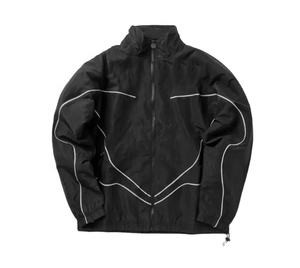 Veste coupe-vent en nylon personnalisée, fermeture éclair, imperméable, légère, pour homme, veste de course en nylon, veste à capuche pour l'extérieur - Product Image 3