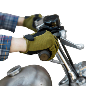 Gants de moto en tissu extensible double sens avec paume en cuir, antidérapants, protecteurs, durables, respirants et confortables - Product Image 6