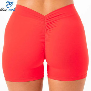 Women Fitness Shorts High Waist Yoga Gym Workout Running Biker Shorts Seamless Activewear OEM Services Custom Logo Print - Product Image 3