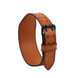 เข็มขัดยกน้ำหนักหนังแท้แบบหนาพิเศษ พร้อมโลโก้สั่งทำพิเศษ สำหรับออกกำลังกาย พาวเวอร์ลิฟติ้ง ยกน้ำหนัก ดีดเดิลิฟท์ และสควอท - Product Image 2