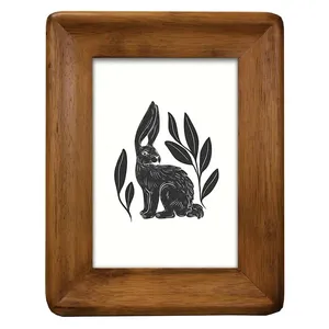 Cadre photo en bois fait main charmant pour les murs d'entrée, rehausse la décoration naturelle, style moderne, design artisanal, respectueux de l'environnement - Product Image 4