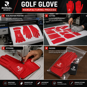 High Quality Men Golf <b>Gloves</b> <b>Leather</b> Durable Comfortable Fit Anti Slip Grip For Training Practice And Tournament Play - Product Image 5
