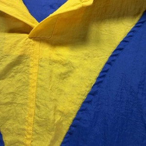 Retro Windbreaker Jacket Hip Hop Vintage Best Quality Colorblock Contrasting Colors Top Nylon Mens Wind Breaker Jacket - Product Image 2