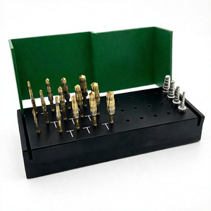 Kit de forets chirurgicaux pour implants dentaires Bone Bridge Instruments, 17 pièces, outils d'expansion osseuse en métal, tournevis à tête conique, argent, manuel - Product Image 1