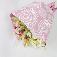 Papier d'emballage pour fleurs de luxe, imprimé sur mesure, résine enduite, vierge, imperméable, non toxique, alimentaire, recyclable, pour bouquets frais