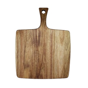 Natural Finish Wooden Cheese Board Pizza Cheese Tray Multifunctional Design Real Acacia Wooden Chopping Board Wall <b>Mount</b> Design - Product Image 1