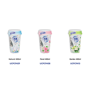 Perles désodorisantes pour animaux de compagnie Unicharm - Élimine les odeurs de litière pour chat (boîte de 450 ml) Floral - Product Image 1