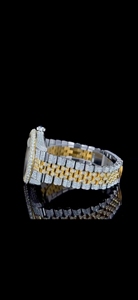 Reloj Mecánico de Lujo con Incrustaciones de Diamantes, Esfera con Números Arábigos, Correa de 20 mm, Visualización de Fecha, Reloj de Pulsera para Hombre - Product Image 3
