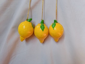 Décoration de Noël suspendue en verre pour arbre de Noël, motifs fruits (fraise, ananas, orange), ronde, taille personnalisable - Product Image 4