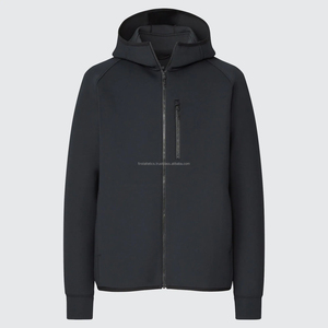 Nouveauté 2023, vente chaude, sweat à capuche unisexe à manches longues à séchage rapide, personnalisable, fermeture éclair, matière polaire polyester/coton - Product Image 1