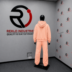 Conjunto Deportivo Peach para Hombre, Sudadera con Cierre Completo y Pantalones Jogger, Dos Piezas, Ropa Casual Deportiva, Estilo Urbano, Suave - Product Image 4