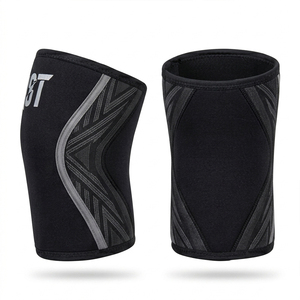 Rodilleras de neopreno personalizadas de 7 mm para levantamiento de pesas, soporte de rodilla para powerlifting, entrenamiento en gimnasio, OEM ODM para unisex - Product Image 4