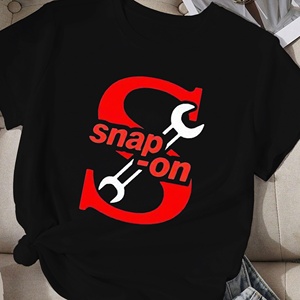 เสื้อยืดผ้าโพลีเอสเตอร์ถักสำหรับผู้หญิงพร้อมประแจสแนปออนลำลอง - Product Image 2