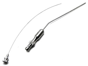 Tubos de Succión Frazier de Acero Inoxidable, Instrumentos Médicos ORL para Diagnóstico y Neurocirugía, Cánula Ventilada, Juego de Instrumentos Angulados - Product Image 2