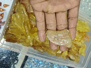Piedras Ámbar Amarillas Naturales Hechas a Mano, Trozos de Ámbar Crudo, Gemas Sueltas, Suministros para Joyería, Venta al Por Mayor - Product Image 1