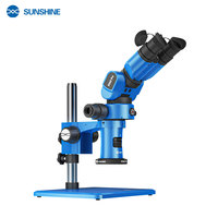 Microscope trinoculaire SUNSHINE R360 Pro 360° °   Module d'objectif réglable pour la formation en PCB et la réparation électronique