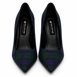 Chaussures à talons aiguilles écossaises de luxe pour femmes, motif tartan, de haute qualité, personnalisées, pour acheteurs en gros - Product Image 1