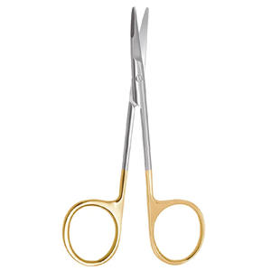 Tijeras Manuales Pequeñas con Mango Dorado M.A SIDDIQUE INTERNATIONAL para Cirugía Dental, Modelo MAS-SS-2126, para Laboratorios Dentales - Product Image 4