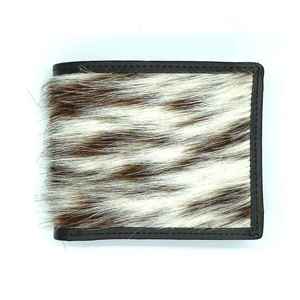 Portefeuille en cuir véritable noir de luxe fait main pour homme, portefeuille fin - Product Image 5