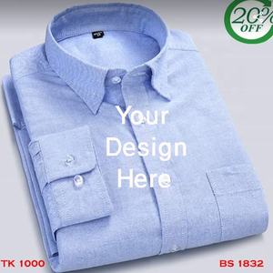 Elegante camisa de vestir formal de manga larga de algodón 100% logotipo personalizado proveedor de exportación informal en Bangladesh para la temporada de otoño - Product Image 4