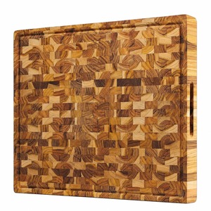 Tabla de Cortar Rectangular de Madera de Acacia, Antideslizante, 1.5 cm de Grosor, Apta para Lavavajillas - Product Image 3