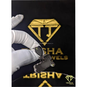 Custom <b>Name</b> Pendant 925 Sterling Silver Moissanite Diamond Iced Out Heart Bail Personalized Hip Hop Jewelry By Trisha Jewels - Product Image 6