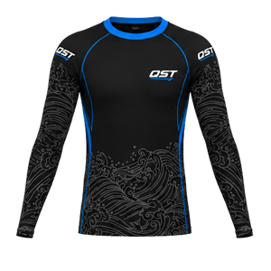 Maillot de compression personnalisé à manches longues pour BJJ, Rashguard MMA No-Gi, Rashguard de grappling, Vêtement d'entraînement d'arts martiaux par sublimation - Product Image 1