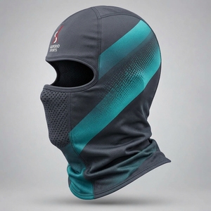Cagoule de sport d'hiver personnalisée, respirante, en polyester léger, extensible, confortable, couvrant entièrement la tête - Product Image 2
