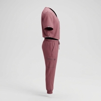 Tenues d'infirmière personnalisées en coton de haute qualité avec détection d'aiguilles, uniformes médicaux d'hôpital unisexes pour femmes à manches régulières